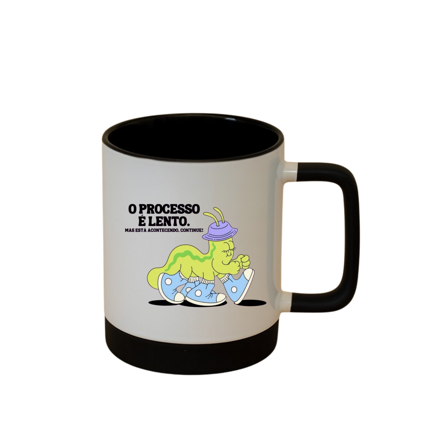 Caneca com Base de Silicone e Alça Emborrachada I O processo é lento (Cópia)