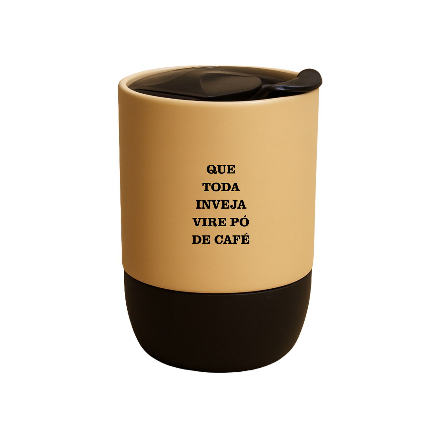 Copo Café Cerâmica l Que Toda Inveja Vire Pó de Café
