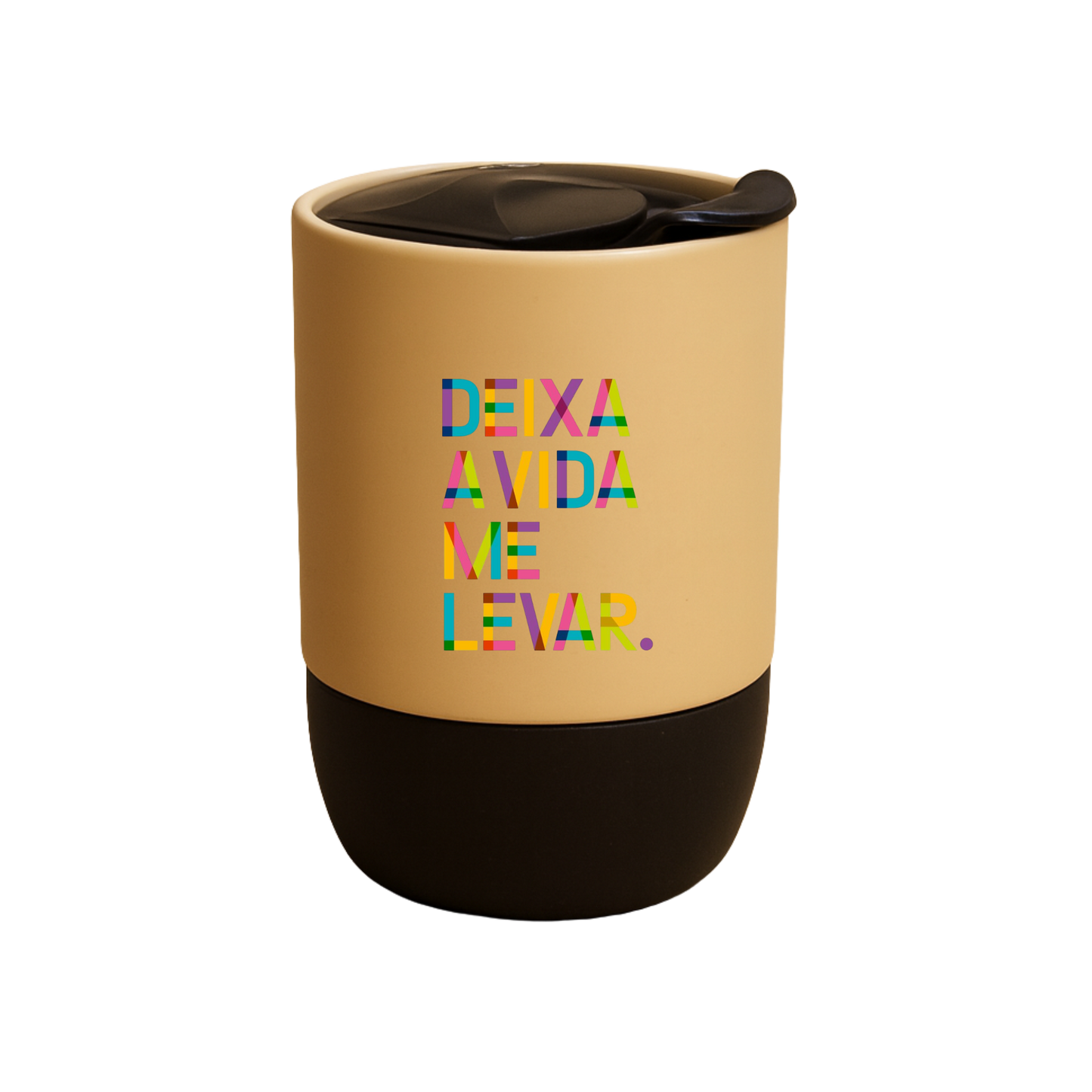 Copo Café Cerâmica Personalizada l Deixa a Vida me Levar