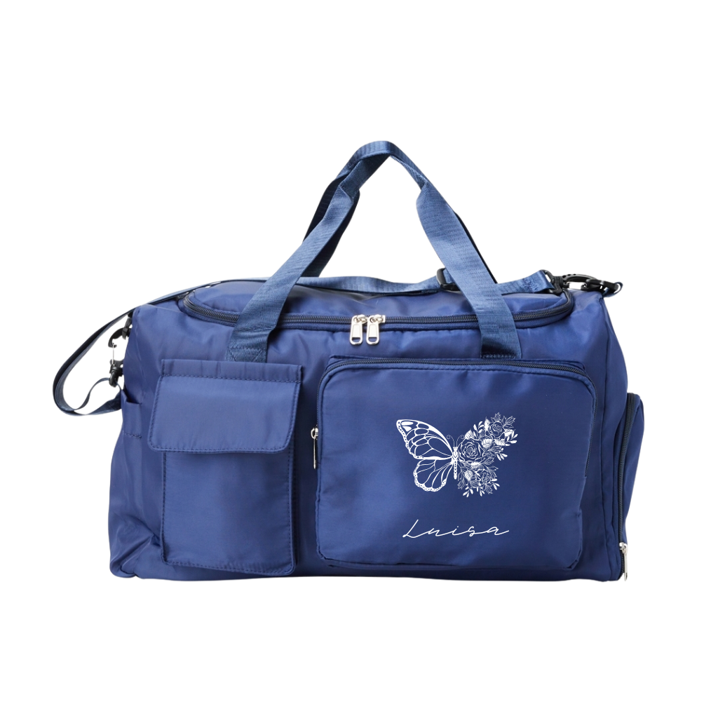Bolsa De Viagem Personalizada com Seu Nome - Borboleta