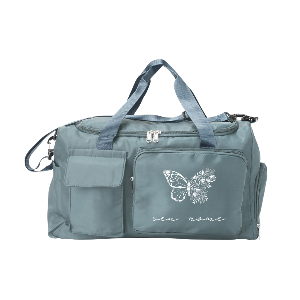 Bolsa De Viagem Personalizada com Seu Nome - Borboleta