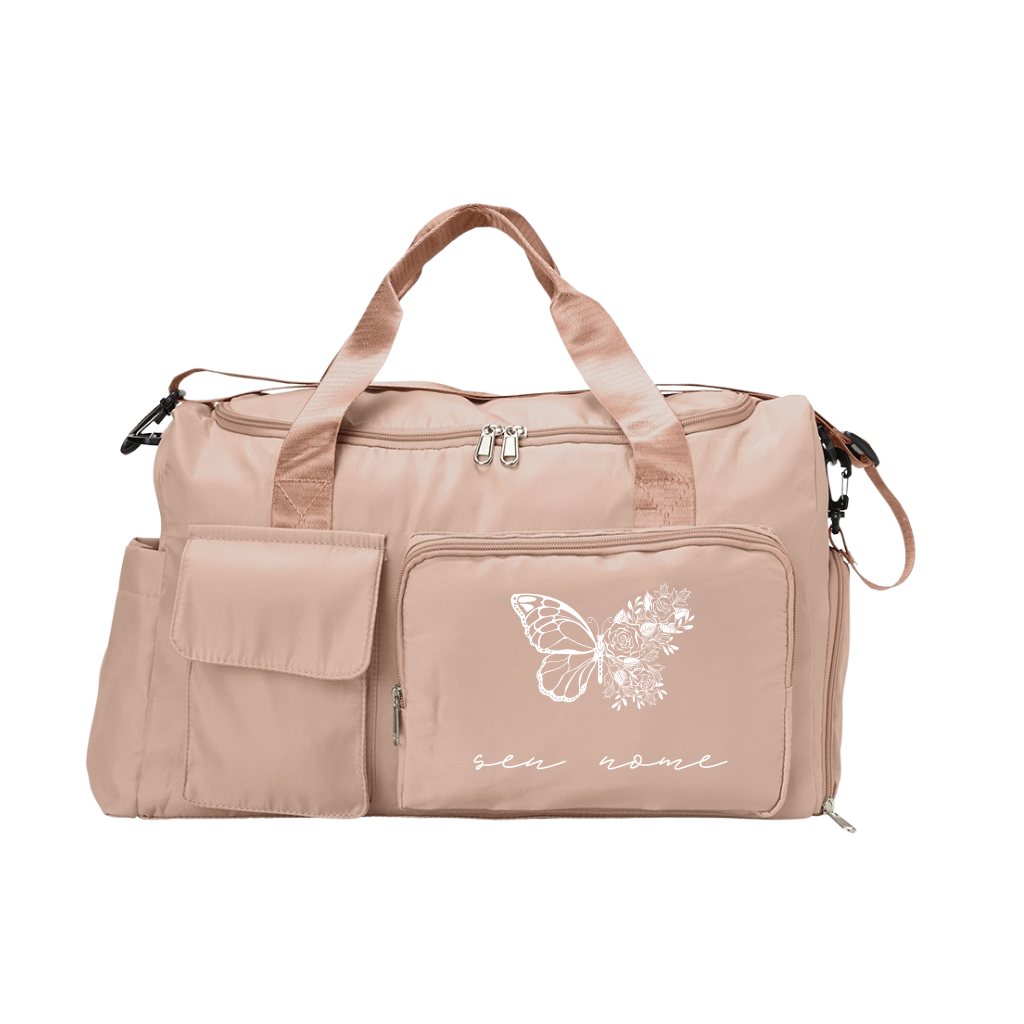 Bolsa De Viagem Personalizada com Seu Nome - Borboleta