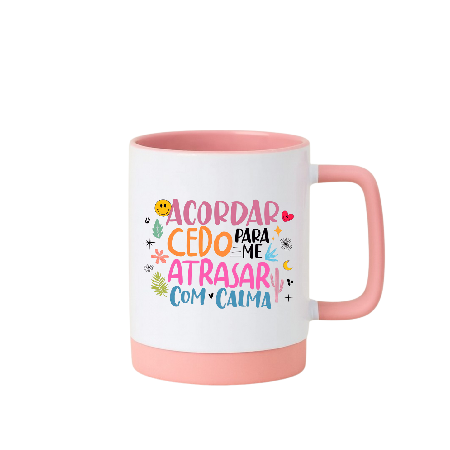 Caneca com Base de Silicone e Alça Emborrachada I Cafeinada eu sou eu sou ótima! (Cópia)