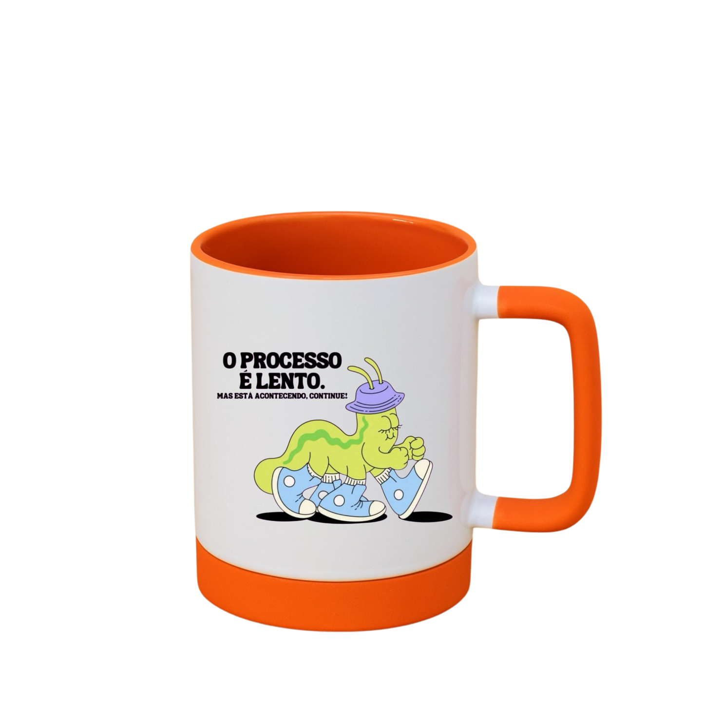 Caneca com Base de Silicone e Alça Emborrachada I O processo é lento (Cópia)