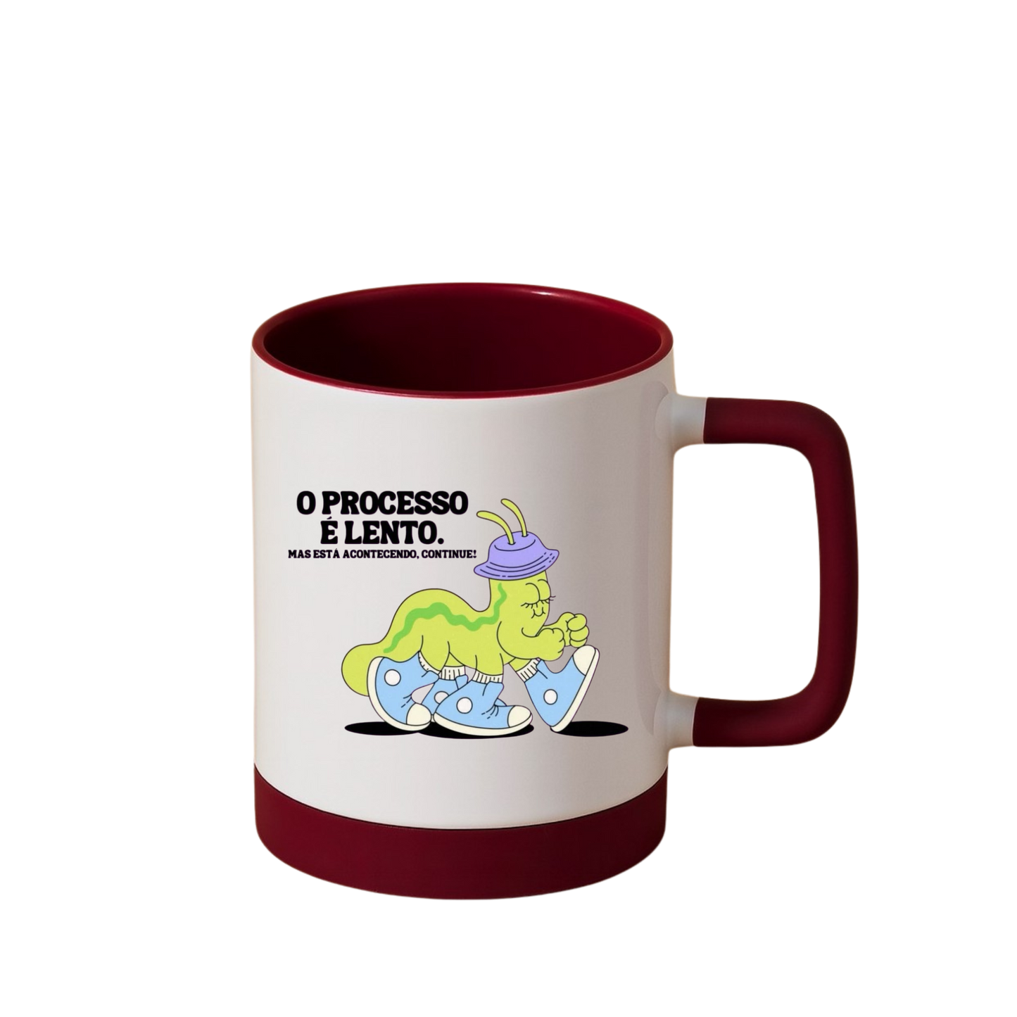 Caneca com Base de Silicone e Alça Emborrachada I O processo é lento (Cópia)