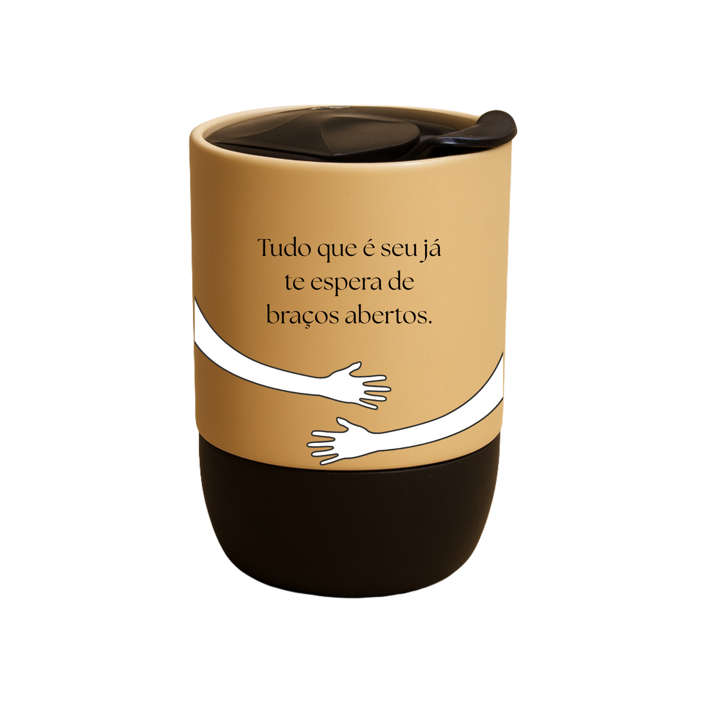 Copo Café Cerâmica l Tudo que é seu, Já Te Espera de Braços Abertos