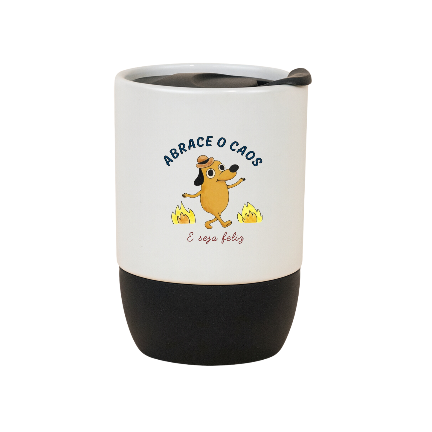 Copo Café Cerâmica l Abrace o Caos