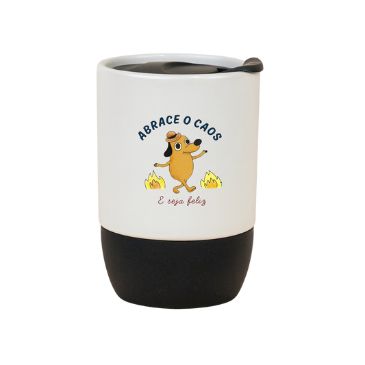 Copo Café Cerâmica l Abrace o Caos