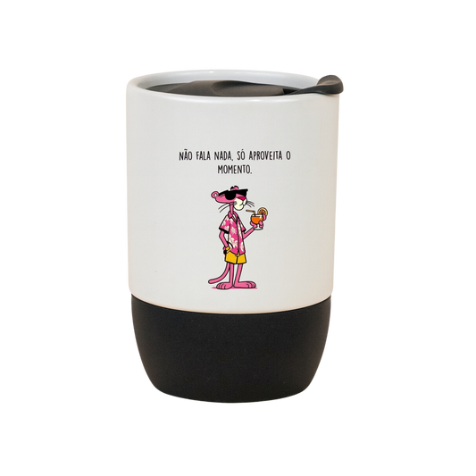 Copo Café Cerâmica l Não Fala Nada, Só Aproveita o Momento
