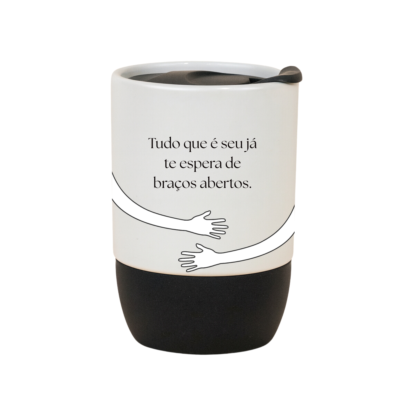 Copo Café Cerâmica l Tudo que é seu, Já Te Espera de Braços Abertos