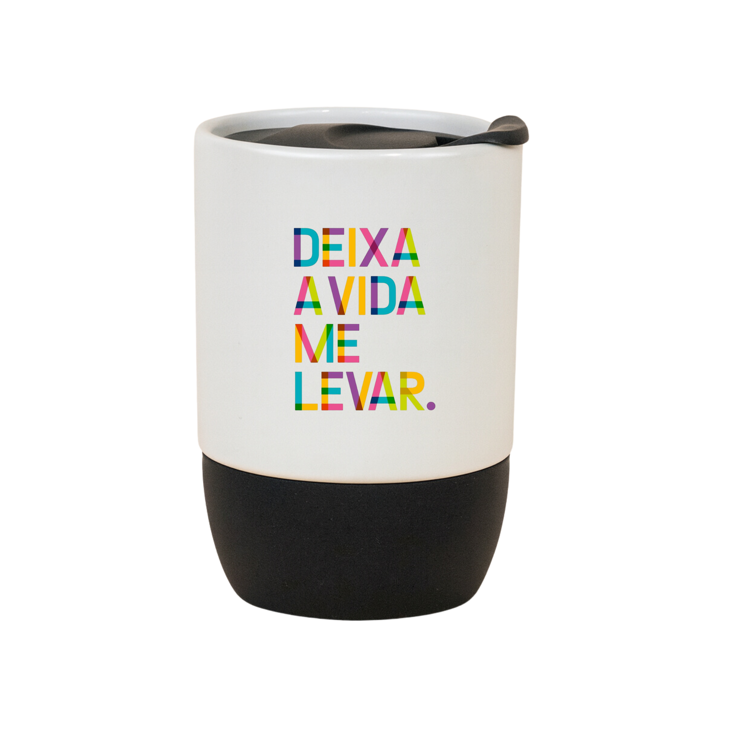 Copo Café Cerâmica Personalizada l Deixa a Vida me Levar