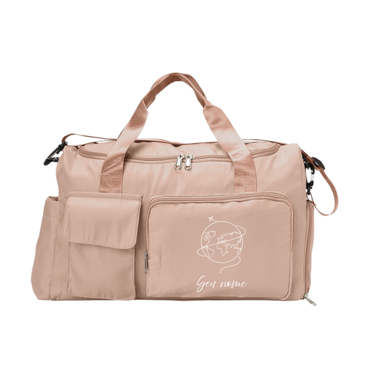 Bolsa De Viagem Personalizada com Seu Nome - Mundo