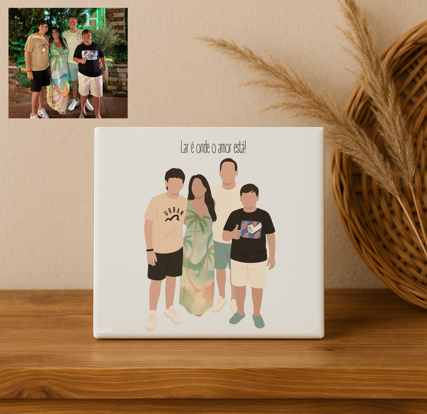 Quadro Azulejo Personalizado com Sua Foto